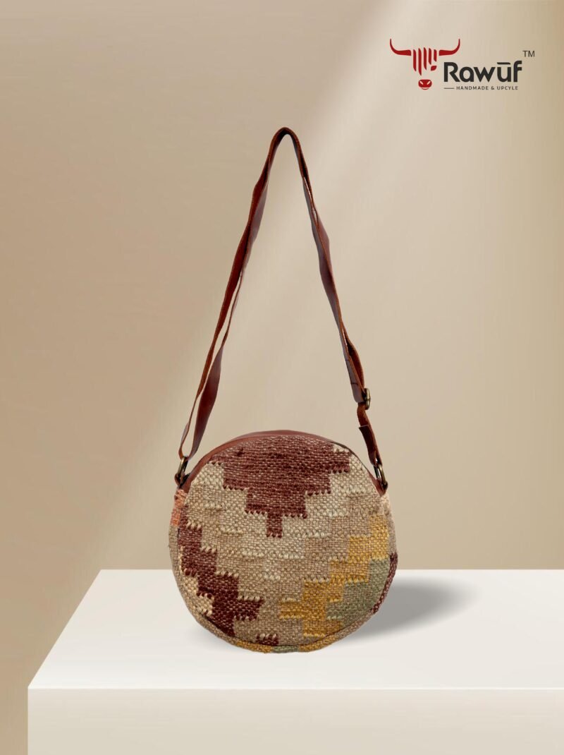 Mini Round Sling Kilim Bag